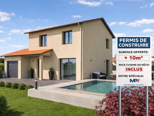 Terrain avec maison neuve à vendre 200 000 € 4 pièces 3 chambres 94 m² 570 m² de terrain Amplepuis 69550