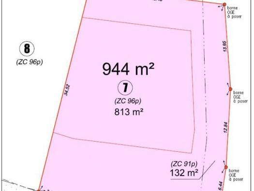Terrain constructible viabilisé à vendre 65 000 € 944 m² de terrain Barbusse Caudry 59540