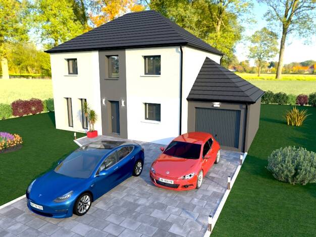 Terrain avec maison neuve à vendre 299 980 € 2 pièces 4 chambres 127 m² Corbie 80800