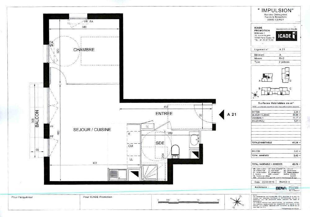 Maison à louer, 41m², CERGY