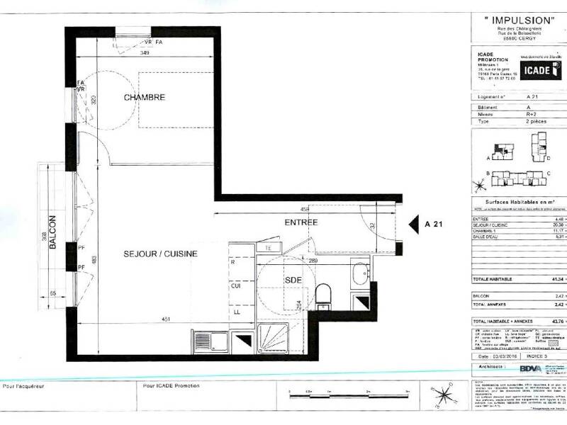 Maison à louer, 41m², CERGY