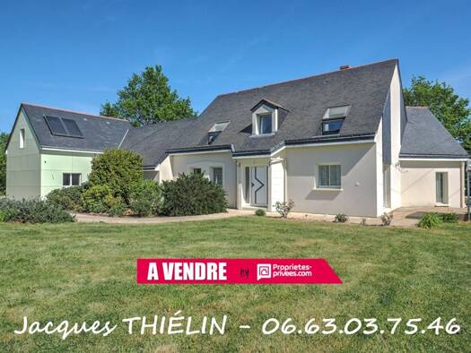 Maison à vendre 430 400 € 8 pièces 6 chambres 203 m² 7 583 m² de terrain La Couaille Longué-Jumelles 49160