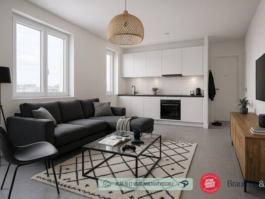 Appartement à vendre - neuf 84 000 € 1 pièce 22 m² RDC Cathédrale Troyes 10000