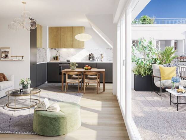 Appartement à vendre - Neuf 286 000 € 3 pièces 2 chambres 58 m² Étage 1/4 Sud La Roche-sur-Foron 74800