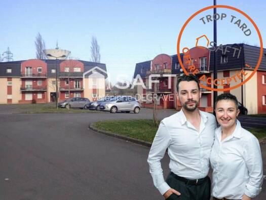 Appartement à vendre 99 000 € 3 pièces 2 chambres 57 m² Étage 2/2 Centre Ville Beuvry 62660