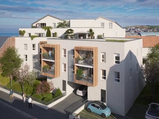 Appartement à vendre - Neuf 299 000 € 3 pièces 2 chambres 70,4 m² dès le 30/09/2027 Moderne Le Tréport 76470
