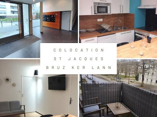 Colocation à louer 440 € 1 pièce 3 chambres 10 m² 1er étage Aeroport-Ecarts Saint-Jacques-de-la-Lande 35136