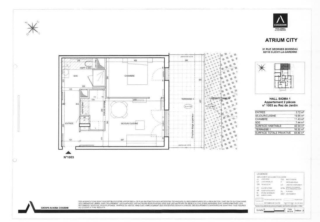 Maison à louer, 42m², CLICHY
