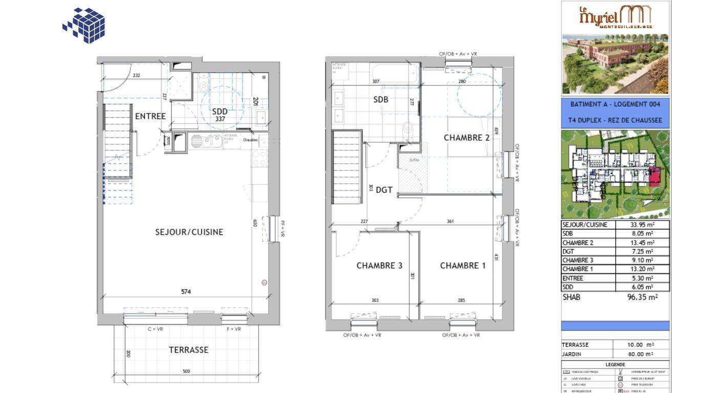 Maison à vendre, 96m², MONTREUIL