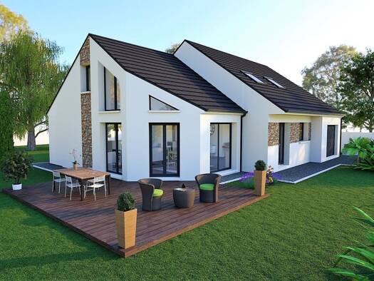 Terrain avec maison neuve à vendre 378 658 € 4 pièces 3 chambres 164 m² 1 076 m² de terrain Corberon 21250