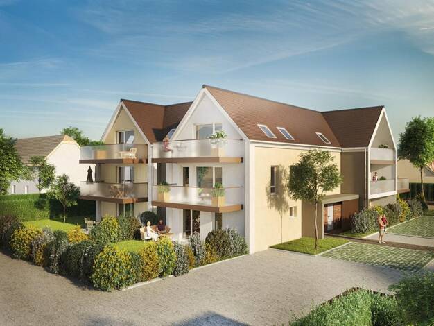 Appartement à vendre - neuf 138 000 € 1 pièce 37 m² 2 étages Sud Ouest Wittenheim 68270