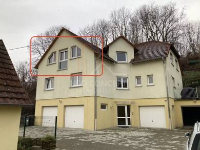 Appartement à louer 670 € 3 pièces 1 chambre 54,8 m² Dernier étage, Étage 2/2 Neewiller-Près-Lauterbourg 67630