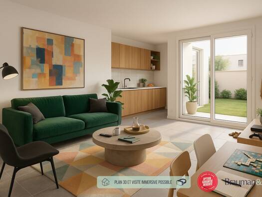 Appartement à vendre - neuf 385 000 € 4 pièces 3 chambres 83 m² RDC Morainvilliers 78630