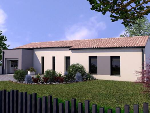 Terrain avec maison neuve à vendre 231 900 € 6 pièces 4 chambres 103,1 m² 1 960 m² de terrain Antigny 86310