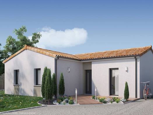 Terrain avec maison neuve à vendre 280 715 € 4 pièces 3 chambres 76 m² 615 m² de terrain Azur 40140