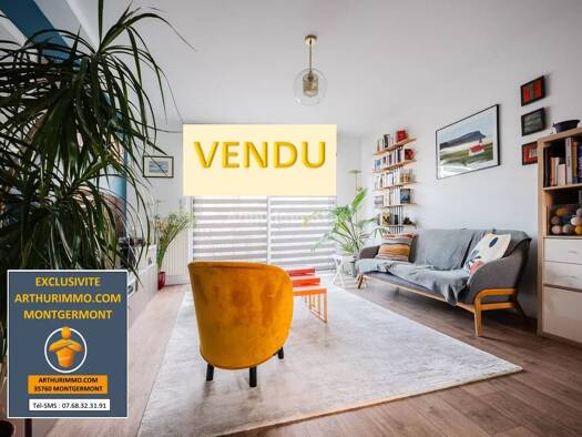 Appartement à vendre 291 200 € 3 pièces 2 chambres 71,77 m² RDC/1 Montgermont 35760
