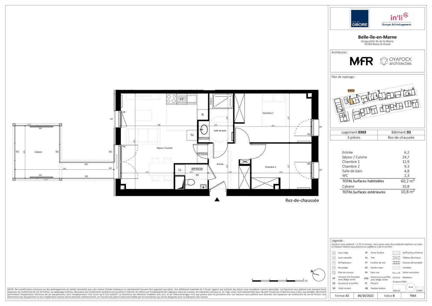 Maison à louer, 60m², NOISY LE GRAND