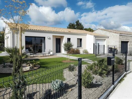 Terrain avec maison neuve à vendre 213 500 € 4 pièces 3 chambres 86,7 m² 621 m² de terrain Thénac 17460