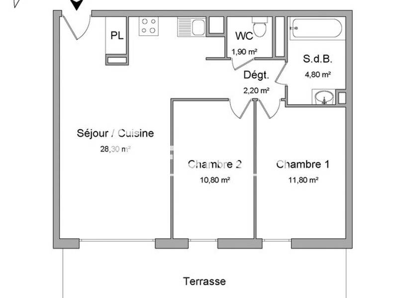Maison à louer, 60m², MONTPELLIER