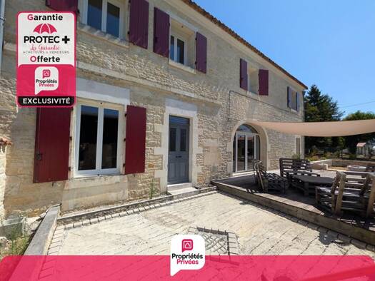 Maison à vendre 305 500 € 7 pièces 5 chambres 279 m² 1 053 m² de terrain Réparsac 16200