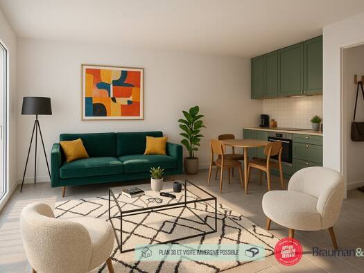 Appartement à vendre - neuf 193 150 € 1 pièce 27 m² 2ème étage Centre Nanterre 92000