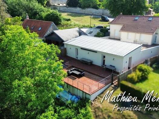 Maison de plain-pied à vendre 147 500 € 2 pièces 1 chambre 56 m² 348 m² de terrain Soissons 02200