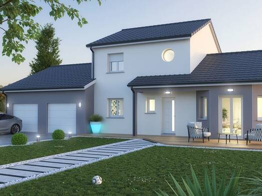 Terrain avec maison neuve à vendre 244 500 € 6 pièces 4 chambres 110 m² 600 m² de terrain Vannes-le-Châtel 54112