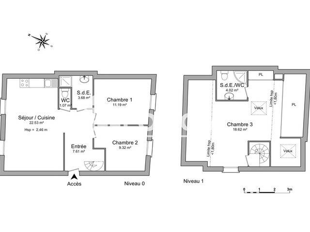 Maison à louer, 78m², FONTAINE