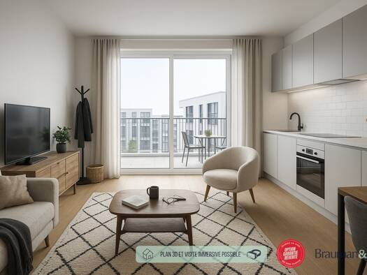 Appartement à vendre - neuf 338 900 € 3 pièces 2 chambres 71 m² 2ème étage Thiverval-Grignon 78850
