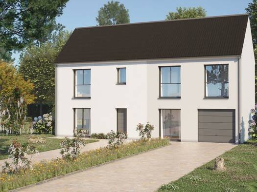 Terrain avec maison neuve à vendre 356 900 € 4 pièces 3 chambres 106 m² 531 m² de terrain Nord Ouest Vert-Saint-Denis 77240