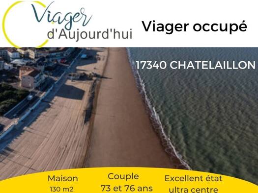 Maison en viager occupé Bouquet 121 400 € 6 pièces 4 chambres 130 m² 220 m² de terrain Châtelaillon-Plage 17340