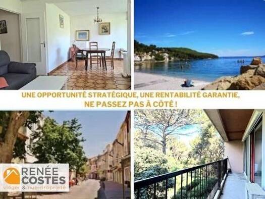 Appartement en viager occupé Bouquet 62 600 € 5 pièces 3 chambres 84 m² Étage 2/4 Zone d'Activité Istres 13800