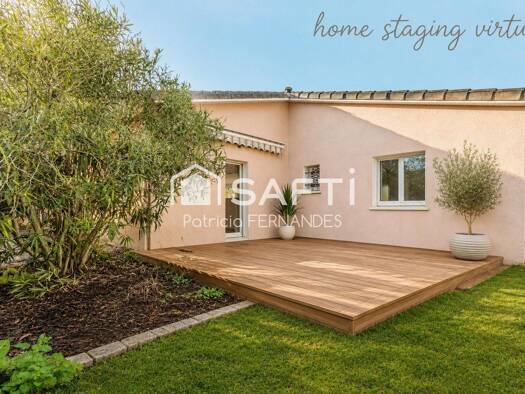 Maison de plain-pied à vendre 299 000 € 4 pièces 3 chambres 103 m² 541 m² de terrain Les Violettes Aucamville 31140