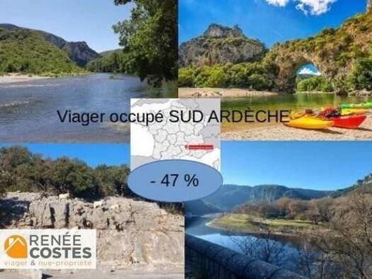 Maison en viager occupé Bouquet 32 075 € 3 pièces 2 chambres 100 m² 176 m² de terrain Saint-Paul-le-Jeune 07460