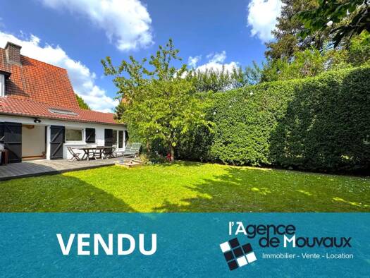 Maison à vendre 335 000 € 4 pièces 3 chambres 107 m² 348 m² de terrain Centre-rue de Londres Mouvaux 59420