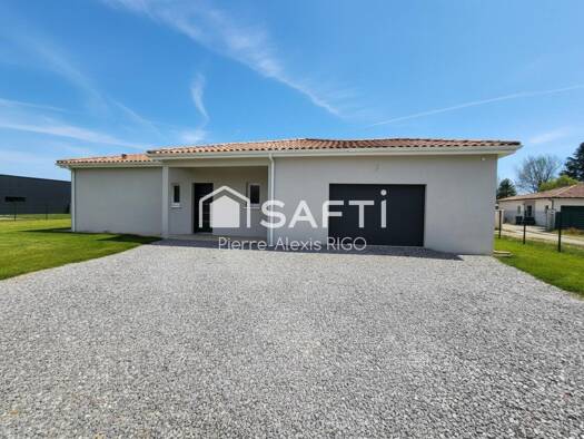 Maison de plain-pied à vendre 283 500 € 4 pièces 3 chambres 116 m² 1 056 m² de terrain Beaupuy 47200