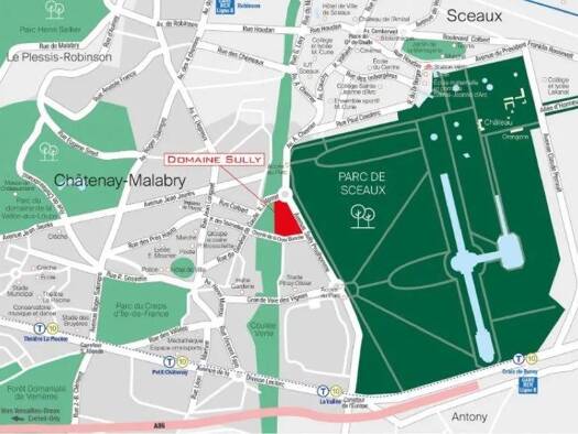 Appartement à louer 1 800 € 3 pièces 2 chambres 63 m² RDC Châtenay-Malabry 92290