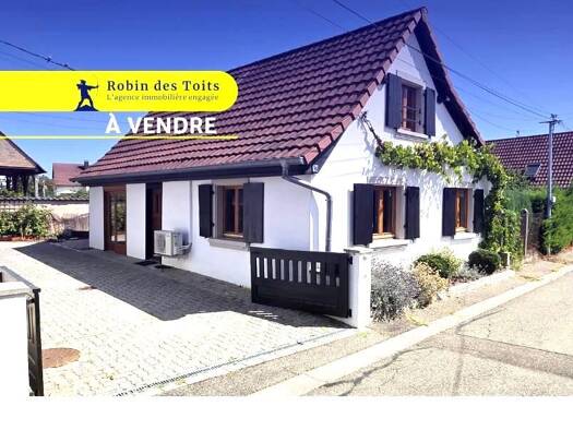 Maison de plain-pied à vendre 243 000 € 4 pièces 3 chambres 90 m² 200 m² de terrain Plobsheim 67115
