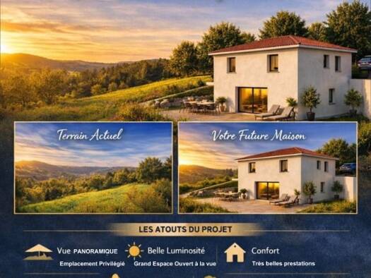 Terrain avec maison neuve à vendre 340 000 € 5 pièces 3 chambres 115 m² 1 850 m² de terrain Saint-Ferréol-d'Auroure 43330