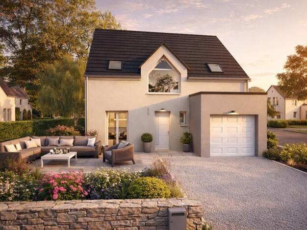 Terrain avec maison neuve à vendre 299 000 € 4 pièces 3 chambres 91,9 m² Ognes 60440