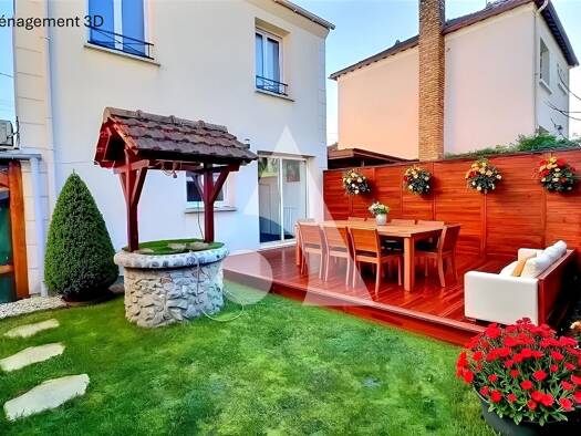 Maison à vendre 334 000 € 3 pièces 2 chambres 60 m² 153 m² de terrain Stade Franconville 95130