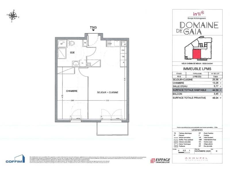 Maison à louer, 45m², GAGNY
