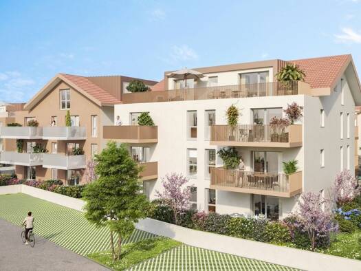 Appartement à vendre - Neuf 303 000 € 3 pièces 2 chambres 58,8 m² 1er étage Centre La Roche-sur-Foron 74800