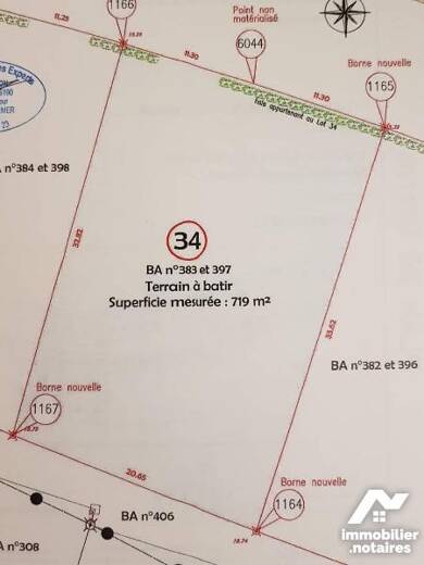 Terrain constructible viabilisé à vendre 58 006 € 719 m² de terrain Pont Audemer 27500