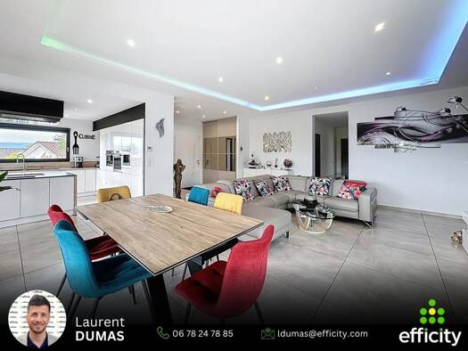 Maison à vendre 596 800 € 7 pièces 5 chambres 162 m² 629 m² de terrain Agnin 38150