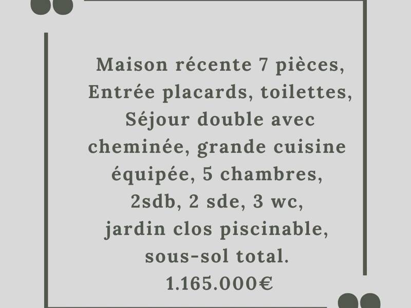 Maison à vendre, 210m², L'ETANG LA VILLE