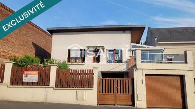 Maison de plain-pied à vendre 139 990 € 4 pièces 2 chambres 90 m² 558 m² de terrain Le Vermandois Saint-Quentin 02100