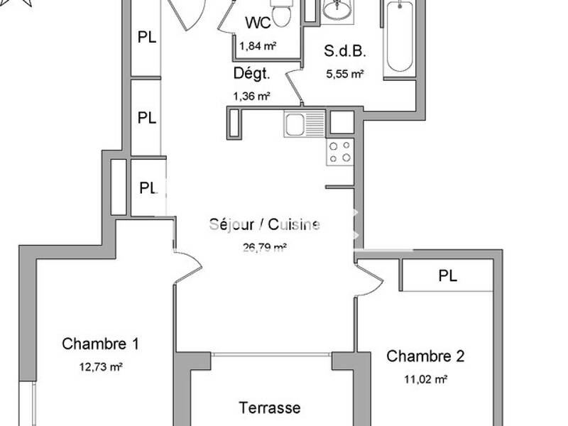Maison à louer, 59m², TOULOUSE