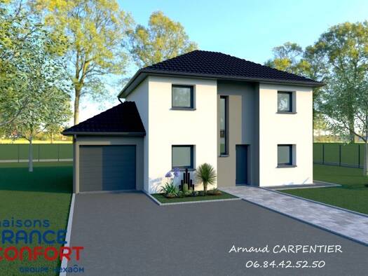 Terrain avec maison neuve à vendre 257 591 € 6 pièces 4 chambres 100 m² 621 m² de terrain Croisilles 62128