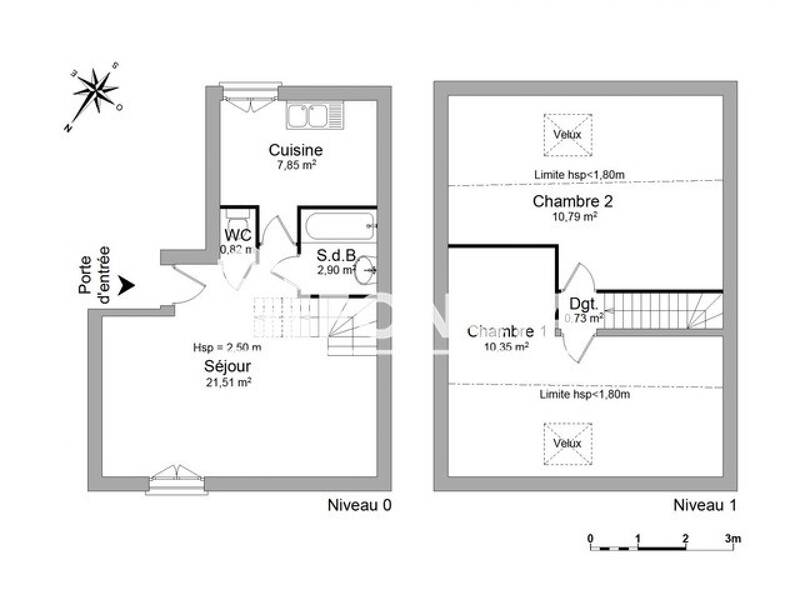 Maison à louer, 55m², ROVILLE DEVANT BAYON